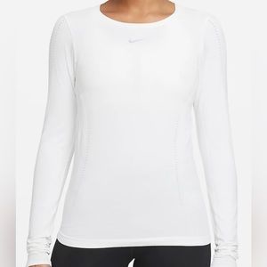Nike White Dri-fit Long Sleeve Womens